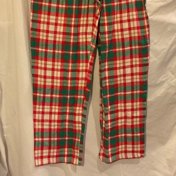Jammies for your Families Womens Large Feliz Navidad Top Plaid Bottom PJs NWT - Picture 4 of 4